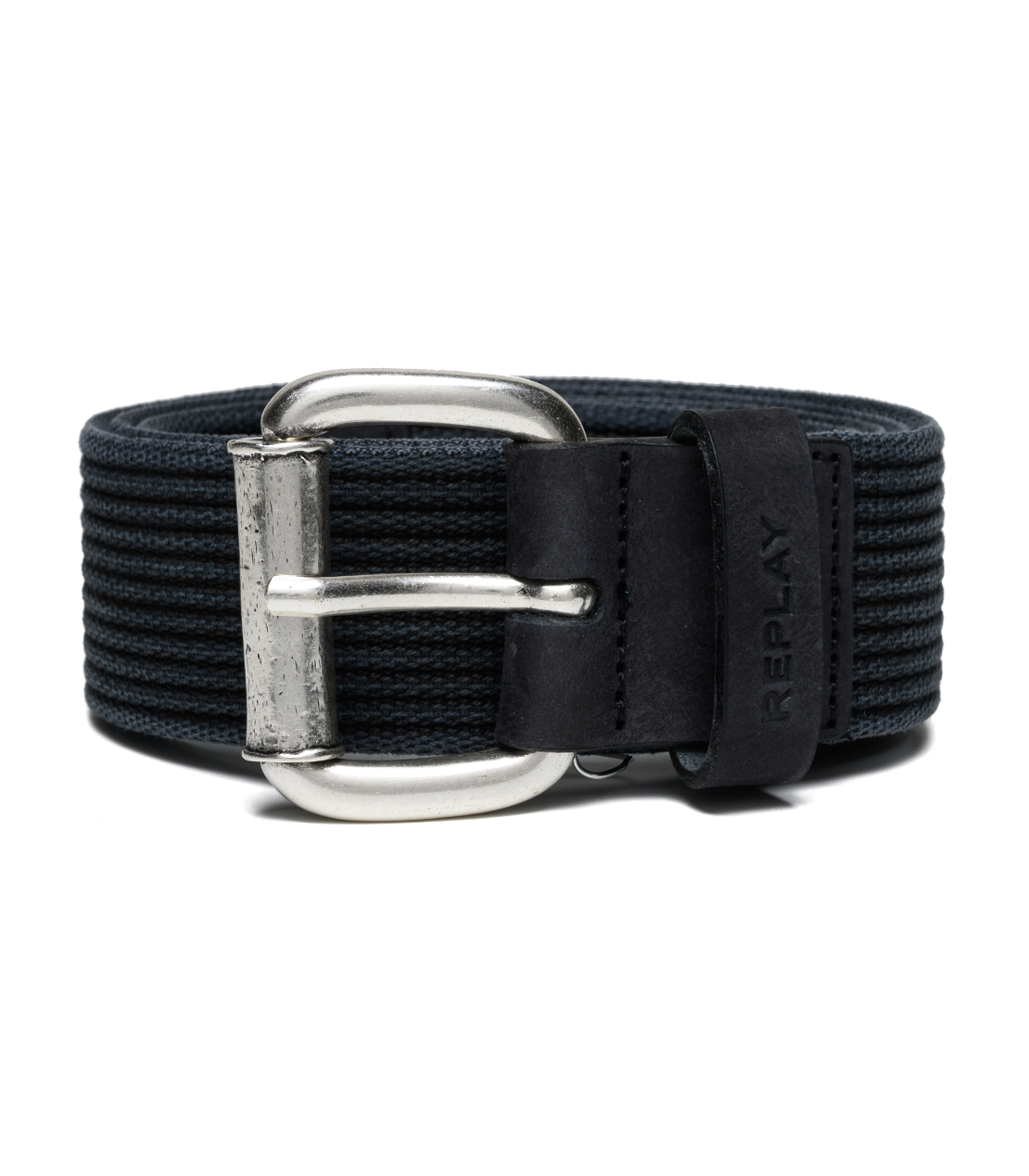 リブコットンウォッシュウェービングベルト 詳細画像 ウオッシュブラック 1